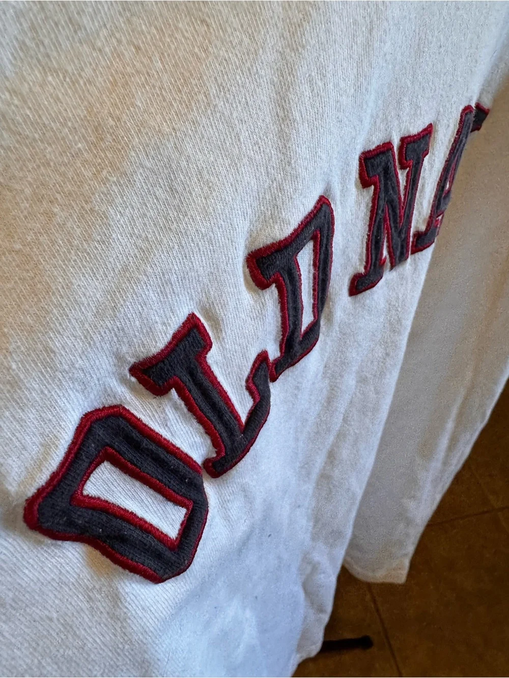 Old Navy White Cotton Crewneck Long Sleeve Tee